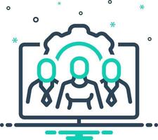 mix icon for contributors vector