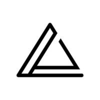 logotipo de vector de triángulo