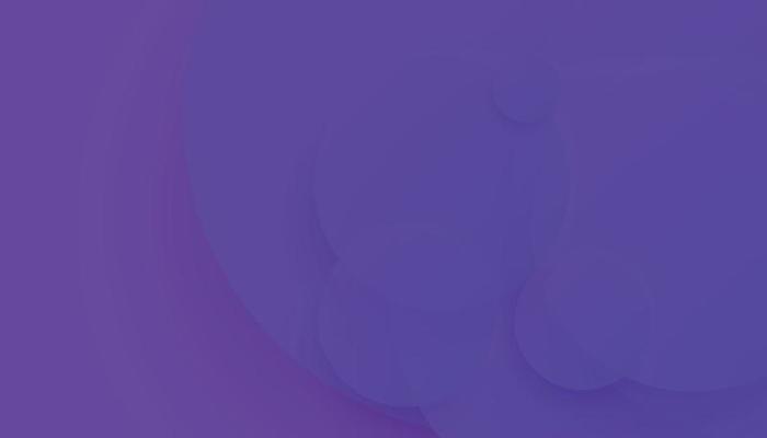 Abstract Purple Overlap Circles Background. Soft Color 3D Paper Circle Banner with Drop Shadows