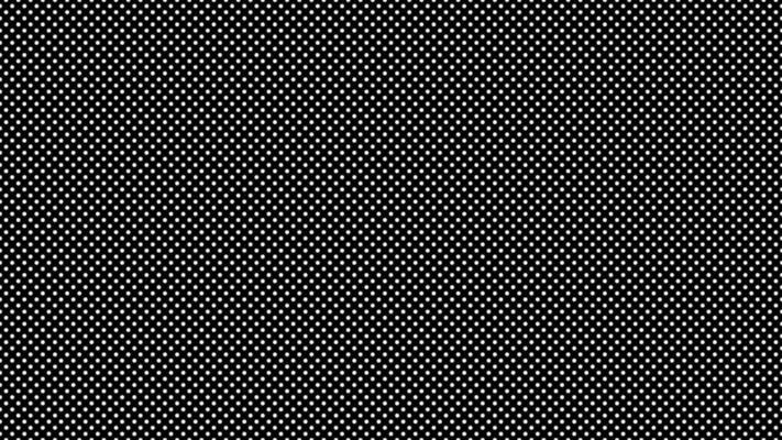 white color polka dots over black background