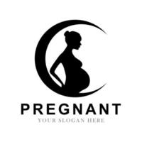 pregnant vector logo