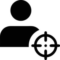 Target focus icon symbol design image, illustration of the success goal icon concept. EPS 10 vector