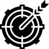 Target focus icon symbol design image, illustration of the success goal icon concept. EPS 10 vector