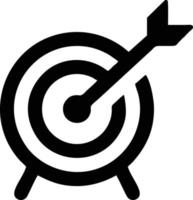 Target focus icon symbol design image, illustration of the success goal icon concept. EPS 10 vector