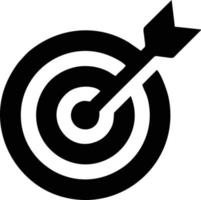 Target focus icon symbol design image, illustration of the success goal icon concept. EPS 10 vector