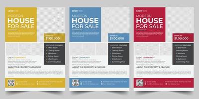 Real Estate Flyer Design Template vector