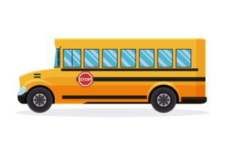 public transport bus illustration png