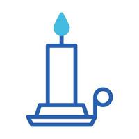 candle icon duotone blue style easter illustration vector element and symbol perfect.