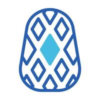 huevo icono duotono azul estilo Pascua de Resurrección ilustración vector elemento y símbolo Perfecto.