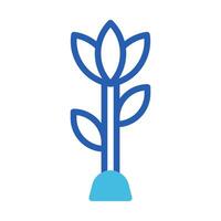 flower icon duotone blue style easter illustration vector element and symbol perfect.