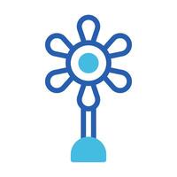 flower icon duotone blue style easter illustration vector element and symbol perfect.