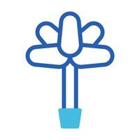 flower icon duotone blue style easter illustration vector element and symbol perfect.