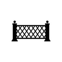 Fence icon vector. paling illustration sign. fencing symbol. hedge logo. vector