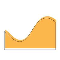 vector línea resumen ola forma