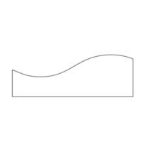 Line Art Abstract Wave Shape vector