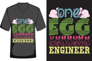 Happy Easter T-shirt Design Vector