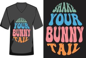 Happy Easter Retro T-shirt Design Vector