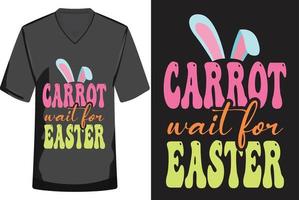 Happy Easter Retro T-shirt Design Vector