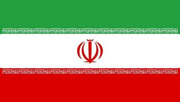 Iran Simple flag Correct size, proportion, colors. vector