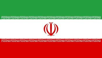 Iran Simple flag Correct size, proportion, colors. vector