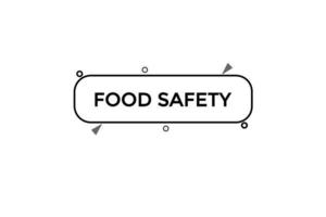 food safety vectors.sign label bubble speech food safety vector