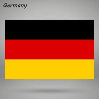 Alemania sencillo bandera aislado . vector ilustración