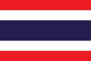 sencillo mapa Tailandia vector