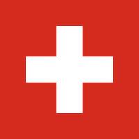 Switzerland Simple flag Correct size, proportion, colors. vector