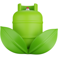 3D Icon Illustration Eco Gas png