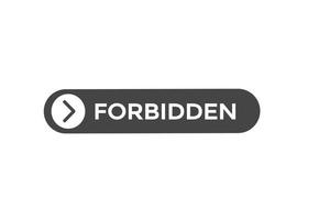 forbidden vectors.sign label bubble speech forbidden vector