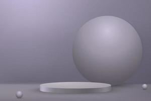 3d realistic sphere on black background vector