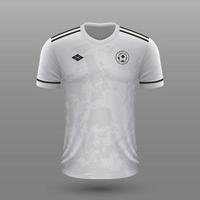 realista fútbol camisa , bosnia lejos jersey modelo para fútbol americano equipo. vector