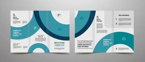 creative corporate business trifold brochure template with modern layout design a4 vector illustrator.