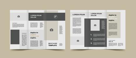 creative corporate business trifold brochure template with modern layout design a4 vector illustrator.