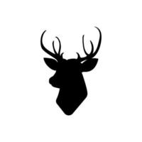 Deer vector icon. Elk illustration sign. horns symbol. hunting logo.