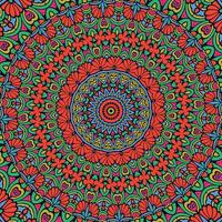 A colorful background with a pattern of a mandala vector