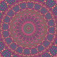 Easy mandala Pattern, simple mandalas floral pattern coloring page on white background. vector