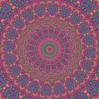 Easy mandala Pattern, simple mandalas floral pattern coloring page on white background. vector