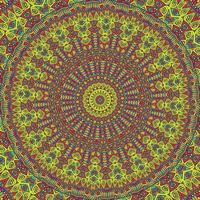 A colorful kaleidoscope with a circle pattern Background vector