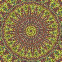 A colorful kaleidoscope with a circle pattern Background vector