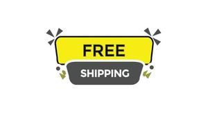 free shipping vectors.sign label bubble speech free shipping vector