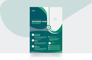 Modern business flyer brochure design template vector