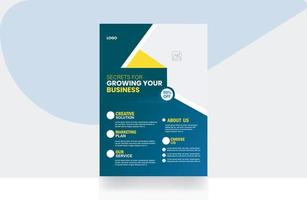 Modern business flyer brochure design template vector