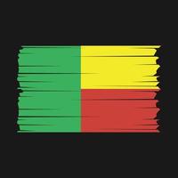 vector de bandera de benin