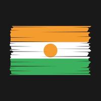 vector de bandera de niger