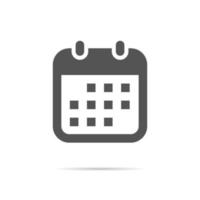 Calendar, date icon vector in trendy style