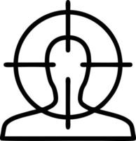 Target focus icon symbol design image, illustration of the success goal icon concept. EPS 10 vector