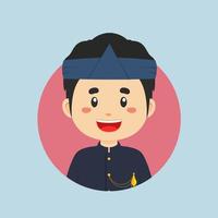 Avatar of a West Java Indonesian Character vector