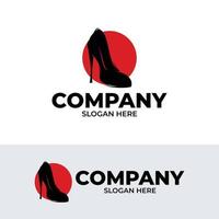 High heel logo design inspiration vector