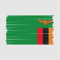 vector de bandera de zambia